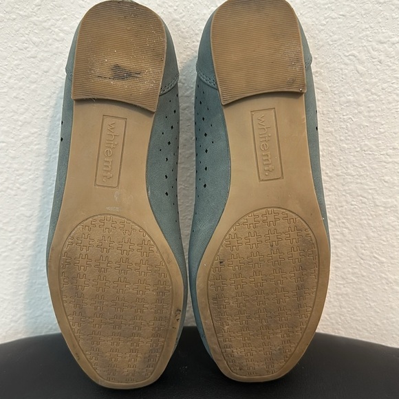 WHITE MT. LINDA SUEDE BALLET FLAT GUC SZ 5.5M CAREER EVERYDAY VERSATILE - Picture 4 of 9